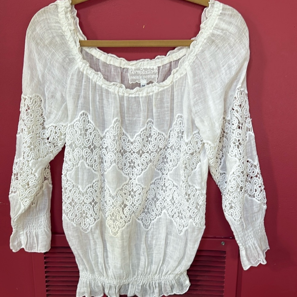 Positano Temptation peasant blouse